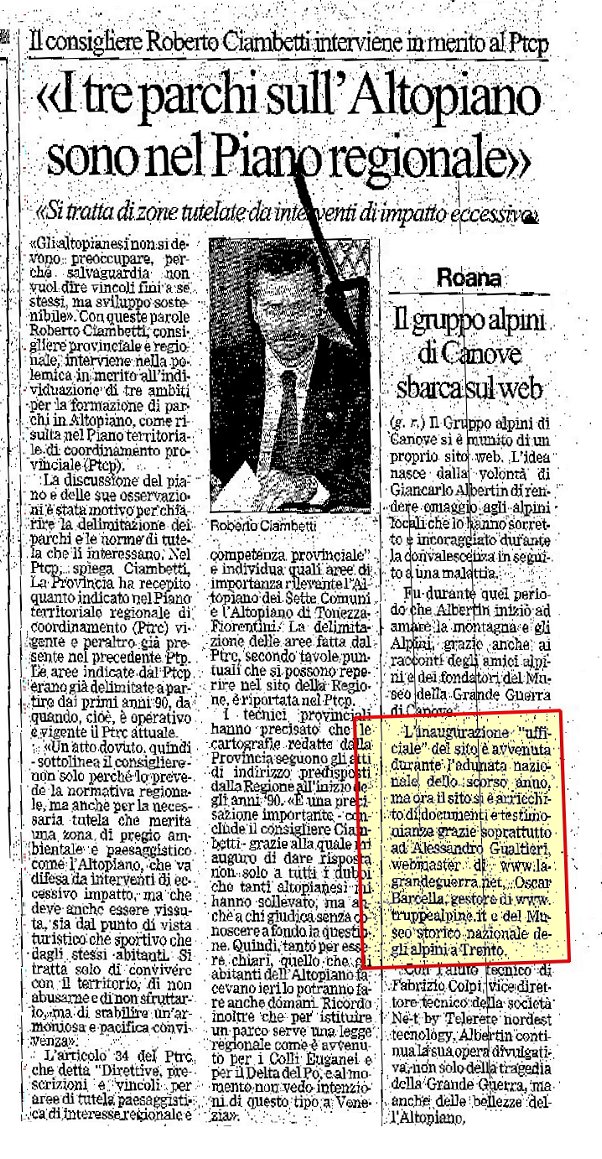 il Giornale di Vicenza 15-04-2007