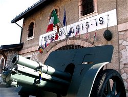 L'entrata del Museo della Grande Guerra di Canove (Asiago)