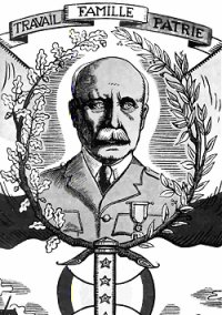 Immagine commemorativa di Petain