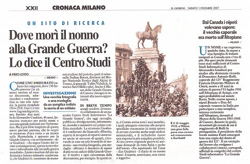 Clicca per accedere all'articolo completo