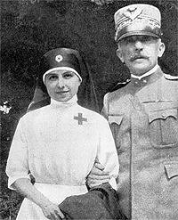 Alessandra Porro, con suo padre, il Generale dello staff di Cadorna