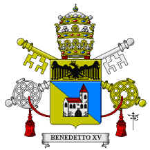 Lo stemma papale di Benedetto XV