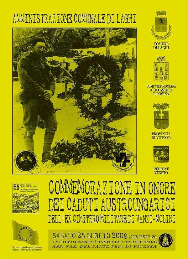 commemorazione in onore dei caduti austroungarici - Comune di Laghi