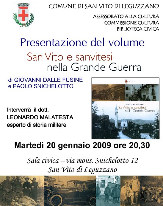 Sanvito e sanvitesi nella Grande Guerra - Presentazione Ufficiale