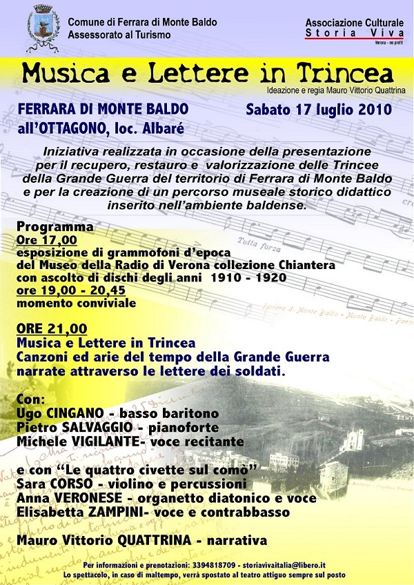 Musica e Lettere in Trincea