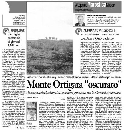 Monte Ortigara "Oscurato"