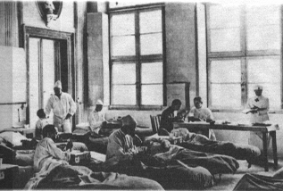 Un ospedale militare italiano della Grande Guerra