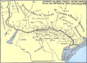 clicca per ingrandire la mappa del Piave