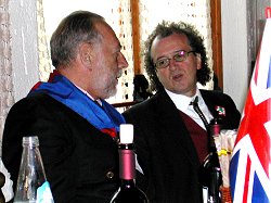 Amedeo di Savoia Aosta con il sindaco di Roana Mario Porto 