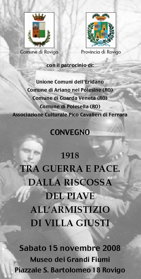 Rovigo 15 novembre 1918 La Grande Guerra