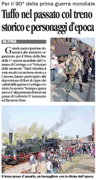 Treno della Memoria a Cavriago