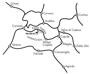 Come raggiungere il Museo di Passo Fedaia