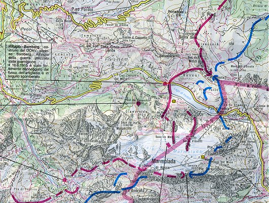 Fronte Dolomitico 1915/1917 - ingrandimento