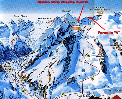 Clicca per scaricare la mappa dettagliata della Marmolada