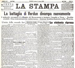 La Stampa del 4 marzo, 1916